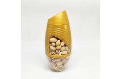 China Small Candy Nut Food Grade PET Plastic Packing Jar With Pop Top Lid supplier