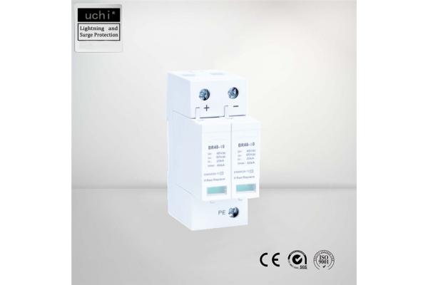 2 Pole DC Surge Protection Device 48V Suggest Fuse 63A MOV Technology