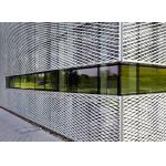 Stainless Steel Expanded Metal Sheet Galvanised Mesh Facade Architecture 4mm Thickness