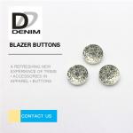 Decorative Gray Novelty ing Buttons , Two Hole Button 20L 24L 26L 28L for sale