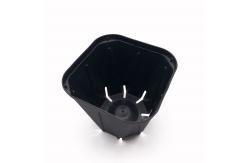 China Durable whole sales  black plastic seedling pot small square shape nursery pot supplier
