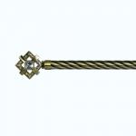 Factory Directly Wholesale 28mm Single/Double Home Decoration Curtain Accessories Extendable Metal Curtain Rod Set for sale