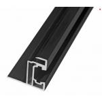 Black Aluminum Solar Panel Frame , Aluminum Extrusion Profiles for sale