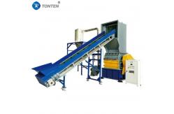 China 1000kg Pet Bottle Recycling Machine Line Hot Washing Plastic Flakes Crushing supplier