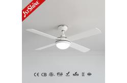 China Modern White Ceiling Fan With Lamp Light 3-Speed AC Motor supplier