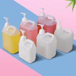 Square Hand Pressed Pump Lotion Cream Container Liquid Soap Plastic Bottle for Shampoo for sale