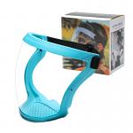 Full Face Integrated HD PC Plastic Face Shield For Cycling Isolation 200g for sale
