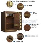 Dual Alarm Solid Steel Office Safe Box electronic lock For Security H600mm