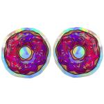 Smell Proof Mylar Edibles Plastic Bags Flower Seeds Holographic Round Shape Bags 3.5G for sale