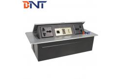 China Desk Pop Up Sockets For Audio Video Solution , Silver Desk Plug Sockets supplier