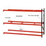Full Welded Teardrop Pallet Rack Storage Shelves For Warehouse 120 *144 Inch for sale