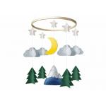 EN71 Fabrics Starry Woodland Night Felt Nursery Decoration for sale