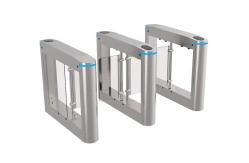China BLDC Facial Recognition Pedestrian Swing Barrier Gate 10mA 180 Degree supplier