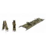 PVC Aluminum Alloy Folding Medical Stretcher 208 X 55 X 13CM For Ambulance 9 Kg for sale