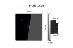 China ABS 2 Gang Smart Light On Off RF433 3 Gang Wifi Switch White supplier