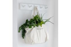China Versatile Canvas Grocery Tote Bag with Pockets Organic Cotton Reusable Stylish supplier