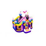 Cute Trampoline Inflatable Jump House Unnicorn Slide Combo 5.5x6x5m for sale