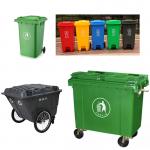 Eco-Friendly 400L Trash Bin Waste Container with Four Wheel for sale