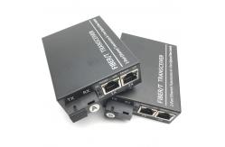 China Single Dual Fiber Ethernet Media Converter IEEE802.3ab 1000Base - T 0.5A supplier
