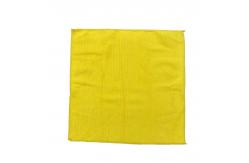 China Warp Knitted Microfiber Cleaning Fabric Yellow 40x40 Piped Polyester Polyamide supplier