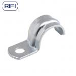 Silver EMT Conduit Fittings 3/4 EMT One Hole Strap Galvanised for sale