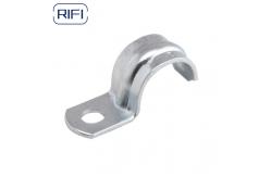 China Customize Galvanised Saddle Clamp 3 / 4 Inch EMT One Hole Strap supplier