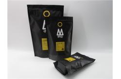 China Matt Flat bottom aluminum foil 500g coffee bag with zipper and air valve supplier