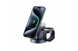 China 15W Mushroom Design Magnetic Wireless Charger With Night Lamp supplier
