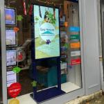49 Inch Double Sided LCD Screen Window Displays Advertising Dual Sided Monitor for sale