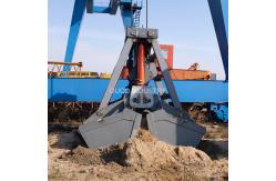 China 12 Cbm Q355 Crane Grab Bucket Radio Remote Hydraulic Clamshell supplier