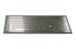 China Liquid Proof Panel Mount Keyboard Stainless Steel 103 Keys With Numeric Keys supplier