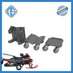 Grey Motorcycle Dolly For Garage Bend Lift Firm 3PCS Snowmobile Ski Dollies for sale