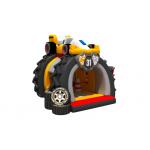 Racing Theme Tarpaulin Inflatable Combos Free Printing Black Tires