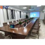Pop Up Conference Lcd 1920x1080 Desk With Hidden Monitor Lift for sale