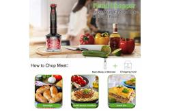 China Powerful Portable Hand Blender Black 120V - 240V With 12 Adjustable Speed Settings supplier