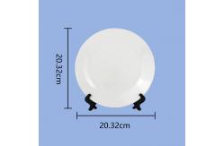 China 8'' 10'' Ceramic White Sublimation Plates Home Plate Sublimation Blank supplier
