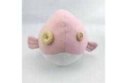 China OEM ODM Micro Terry Globefish Handbell Toys Stuffed Sea Animal Toys Rattle supplier