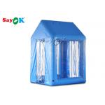 2x2x3M Blue PVC  Inflatable Medical Tent Human Atomization Disinfection Door Channel for sale