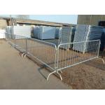 Hot Dip Galvanized Temporary Pedestrian Barriers 1050mm Length for sale