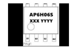 China Fast Switching Mosfet Power Transistor AP6H06S 6A 60V Customized supplier