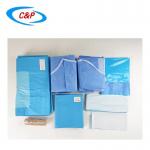 ODM Knee Arthroscopy Disposable Surgical Pack Lower Extremity Drape Blue for sale