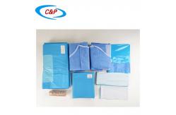 China ODM Knee Arthroscopy Disposable Surgical Pack Lower Extremity Drape Blue supplier