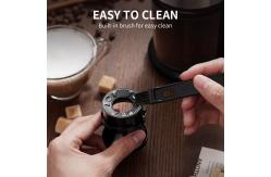 China 100W Coffee Bean Self Grinding Coffee Maker 14 Setting Flat Fashionable Dis Washing supplier