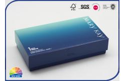 China Glossy Paper Cardboard Box Cosmetic Gift Set Package With Tray supplier