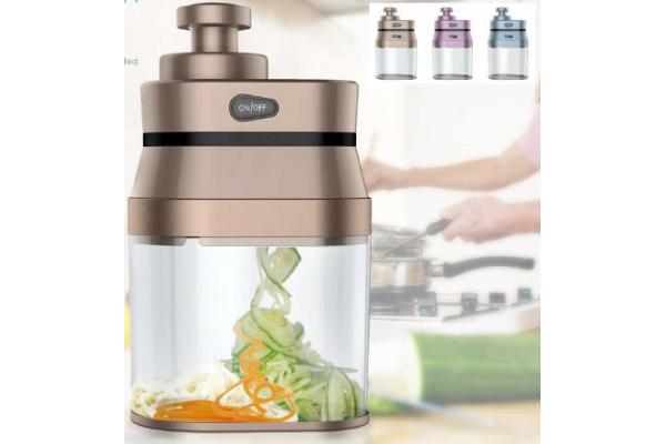 Black / White Spiralizer Food Processor Electric Spiral Vegetable Slicer Shredder