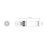 IP67 M8 Straight Male Plastic Assembled Plug with Screw Terminal 3/4pin