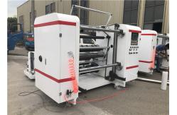 China Self Adhesive Label Paper Roll Rewinding Machine , Slitter Rewinder Machine Centralized Control supplier