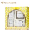 Customized Custom Paper Box for Luxury Gift Packaging of Cosmetic Skincare Sets with Stamping for sale