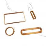 Copper Wire Hollow Air Core Coils Self-Adhesive Wire Wound Power Inductor for Wireless Communications for sale