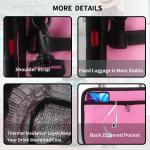 Luggage Travel Cup Holder Durable Free Hand Fits All Suitcase Handles